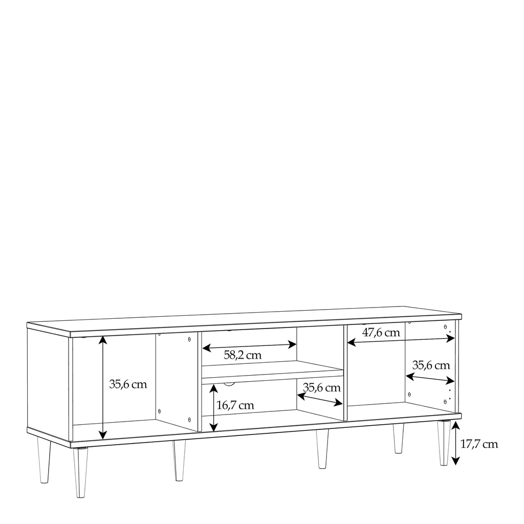 RTV skrinka CALASETTA 160 cm