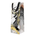 Darčeková taška PREMIUM MARBLE BOTTLE 12x37 cm