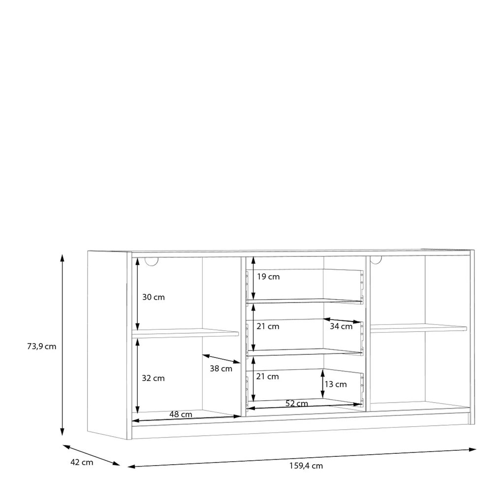 Komoda S-ROOM so zásuvkami