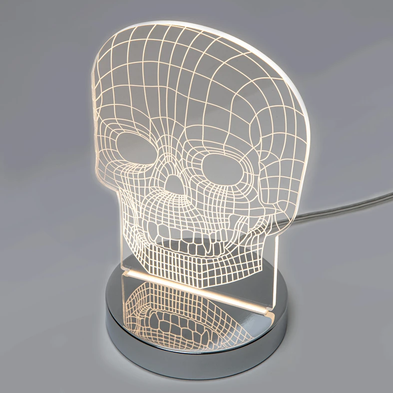 Dekoratívna lampa LED lebka SKULL