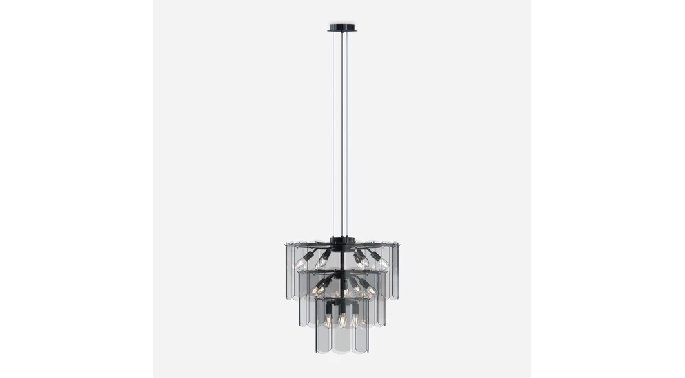 Lampa wisząca NIRA łączy nowoczesny design z elegancją glamour.