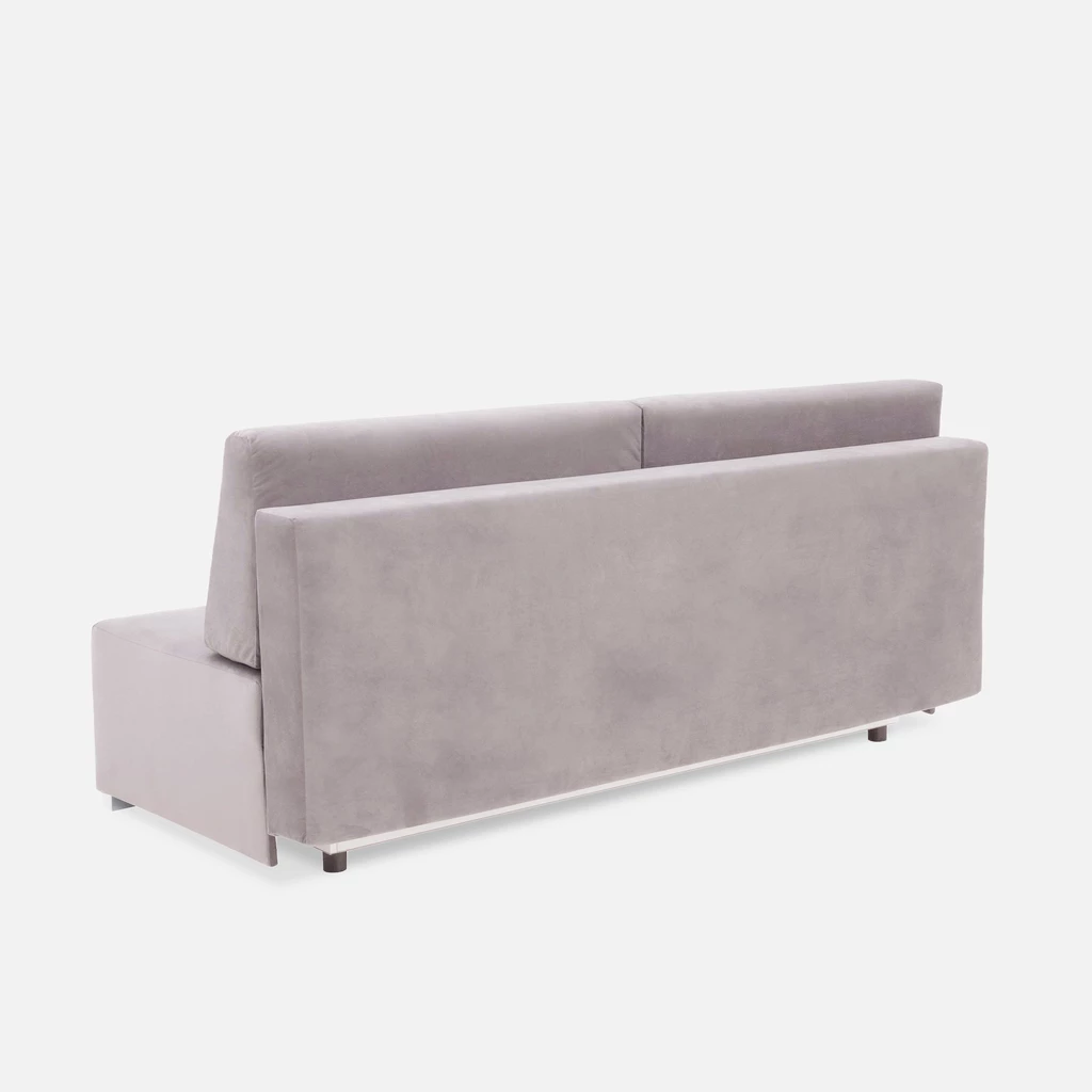 Jasnofioletowa trzyosobowa sofa