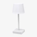 Stolná LED lampa POLLI na baterky 3AAA biela