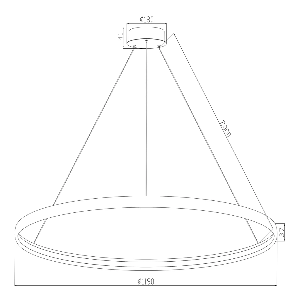 Závesná lampa LED zlatá CARLO 120 cm