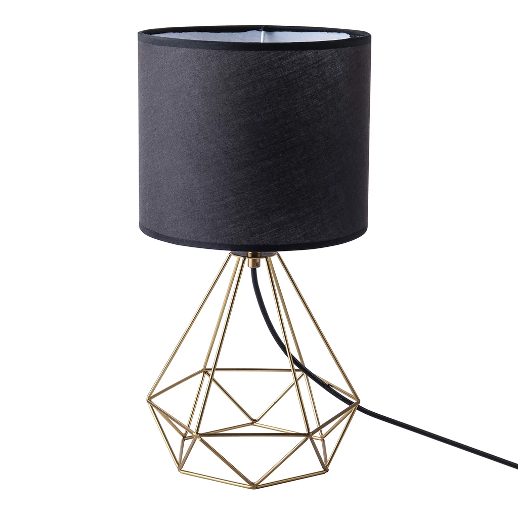 Stolná lampa geometrická čierno-biela HIRA