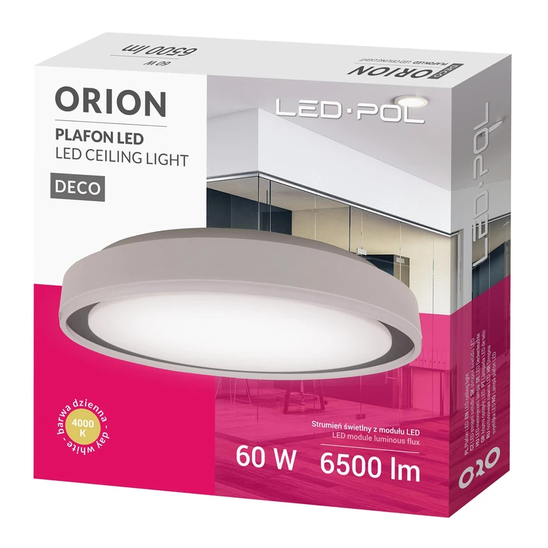 Stropné svietidlo LED ORO ORION 60W