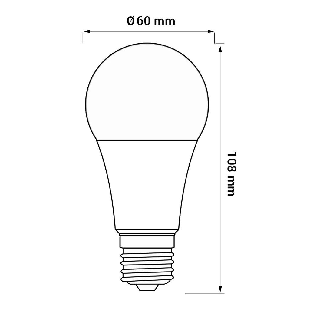 Žiarovka LED E27 7,5W teplá farba ORO-ATOS-E27-A60-7,5W-WW