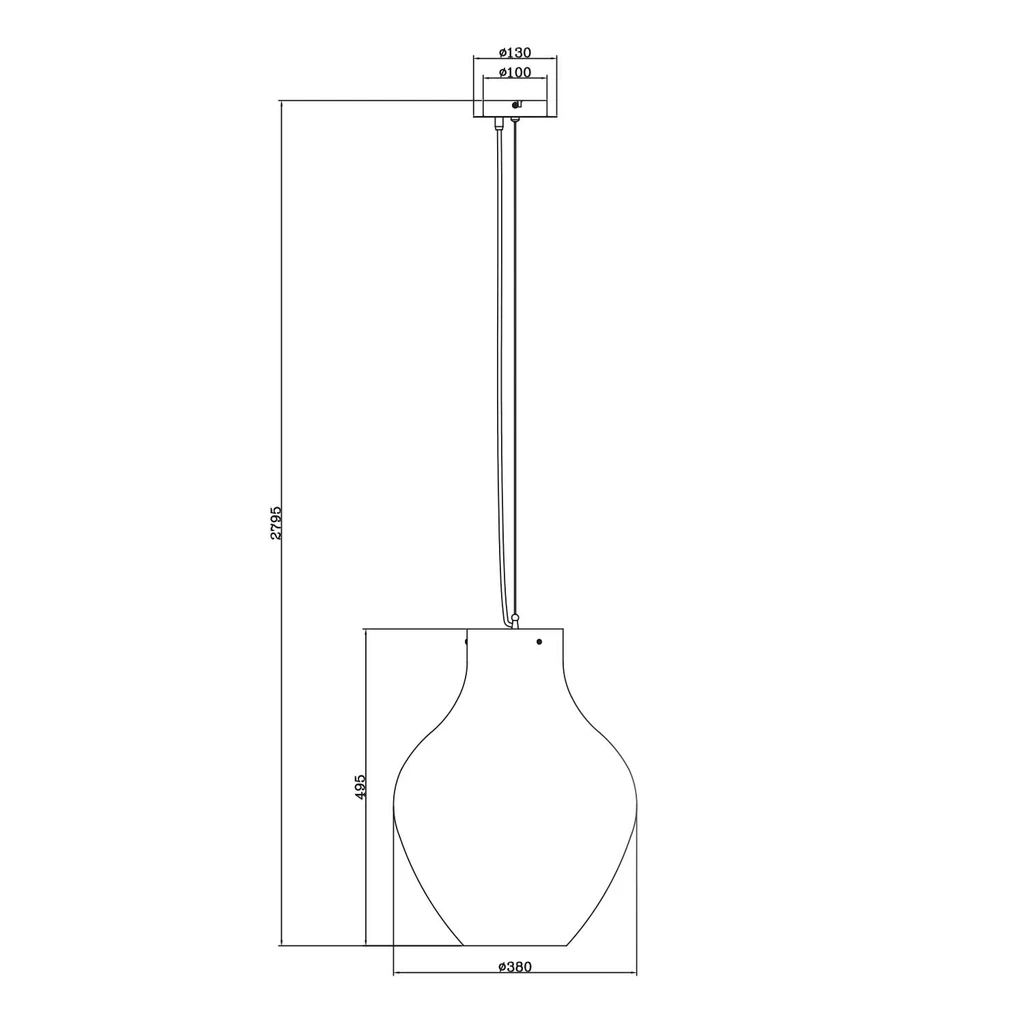 Závesná lampa BRESSO P19066A-D38