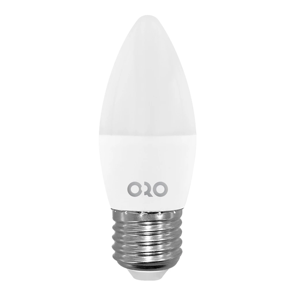 LED žiarovka neutrálna ORO-E27-C37-TOTO-8W-DW