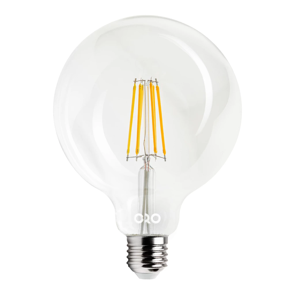 LED žiarovka E27 8W ORO-E27-G125-FL-CLARO-8W-WW teplá farba