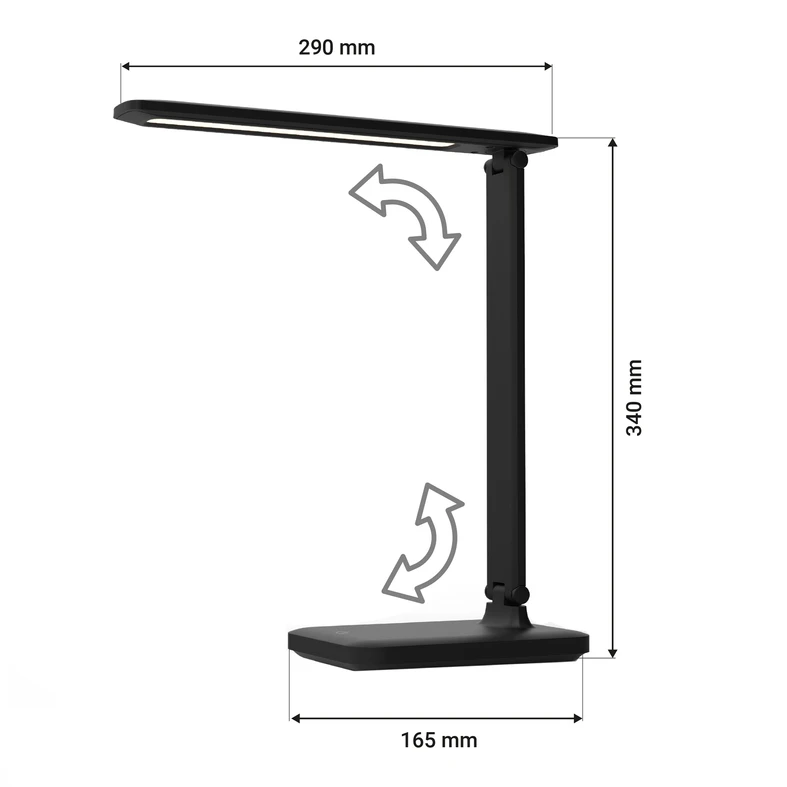 Lampa ADRI - regulacja i wymiary.