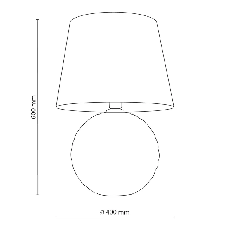 Keramická stolná lampa čierna SANTANA