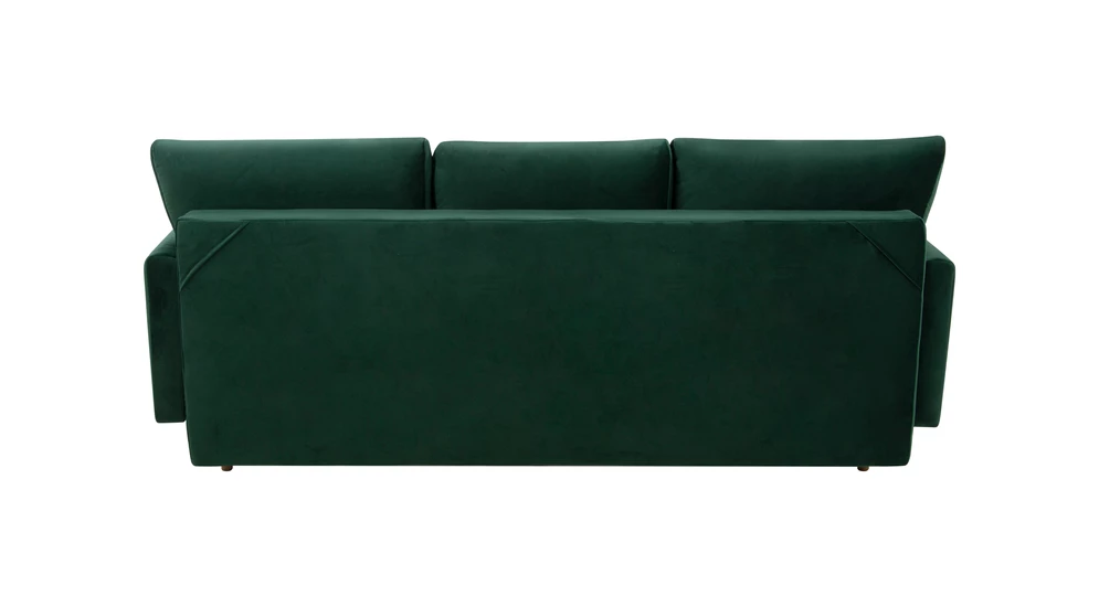 Sofa welurowa ciemnozielona TULON