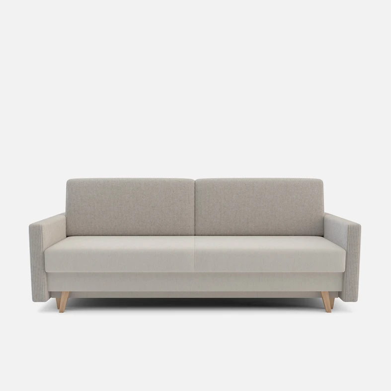 Trzyosobowa beżowa sofa