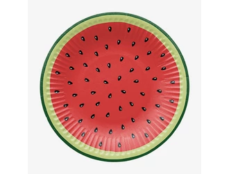 Papierové taniere WATERMELON 18 cm, 8 kusov