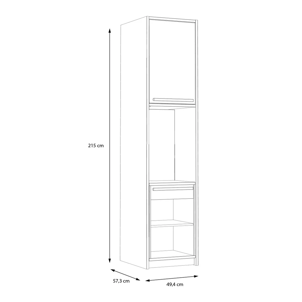 Knižnica s výsuvným písacím stolom S-ROOM