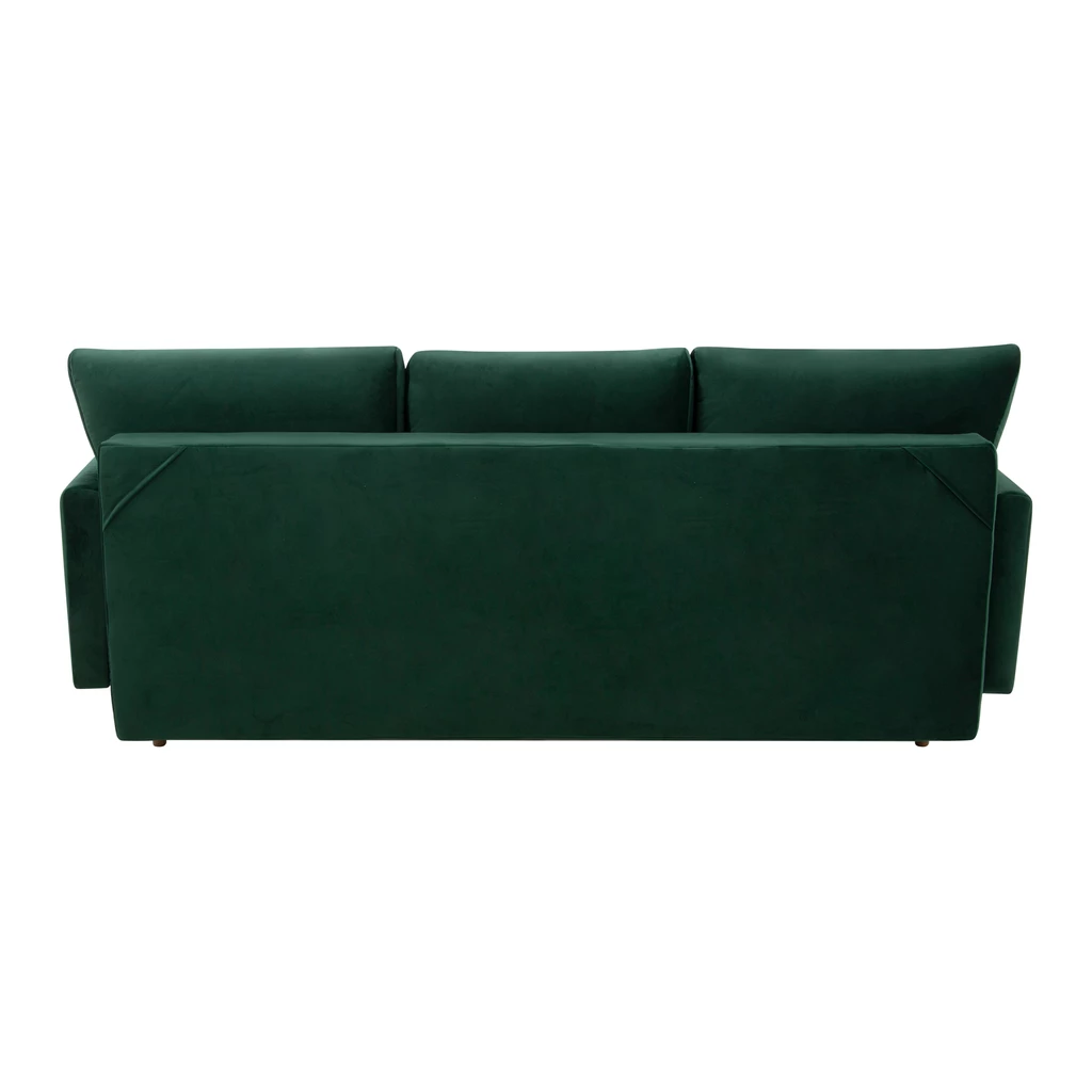 Sofa welurowa ciemnozielona TULON