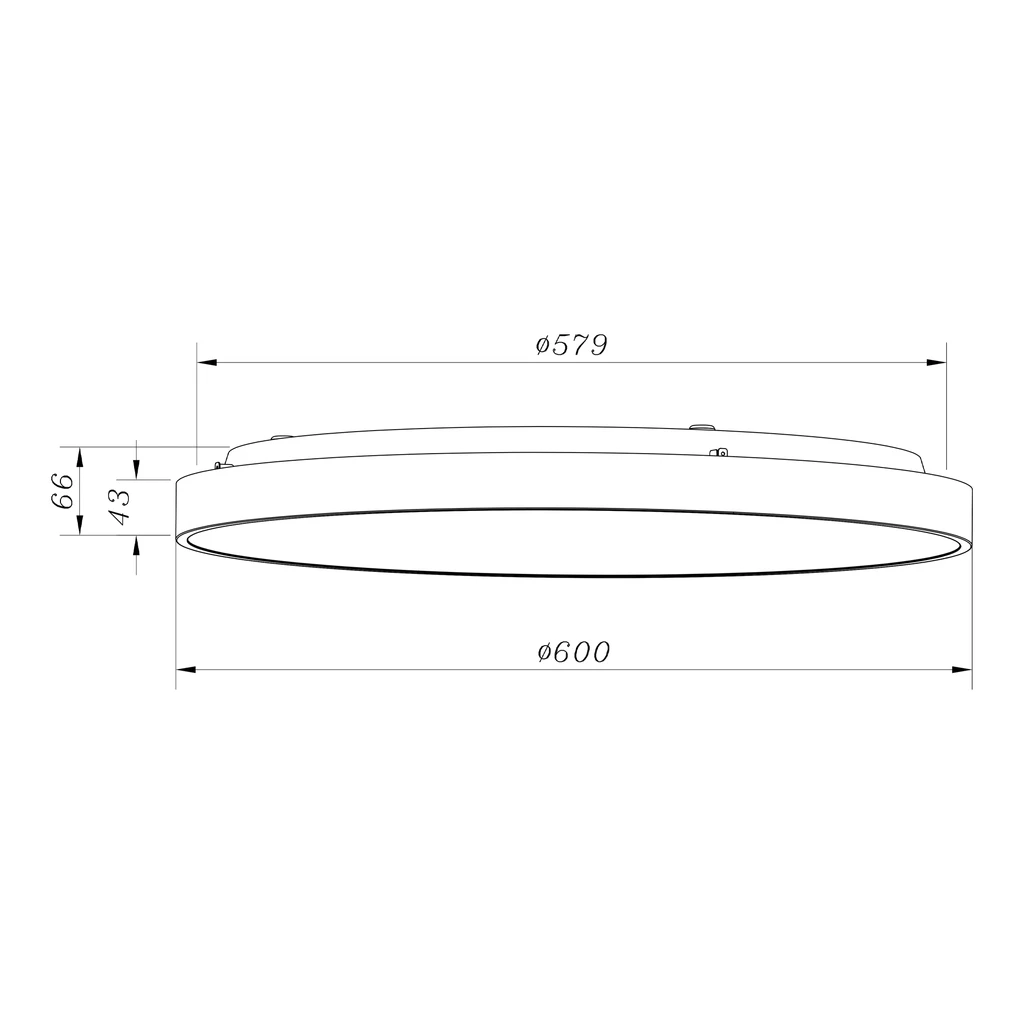 Stropná lampa LED okrúhla zlatá SIERRA 60 cm