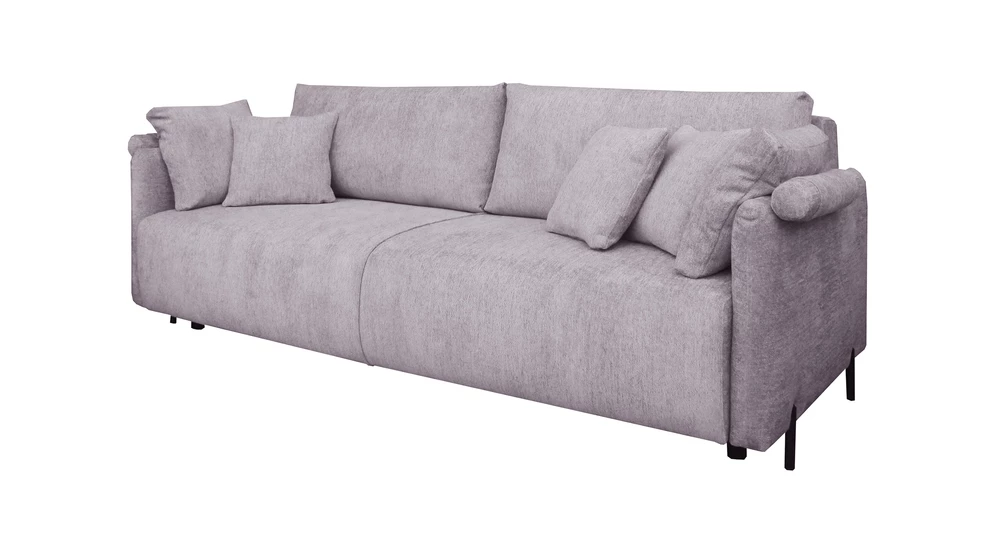 Sofa SORRENTO w jasnoróżowym kolorze.