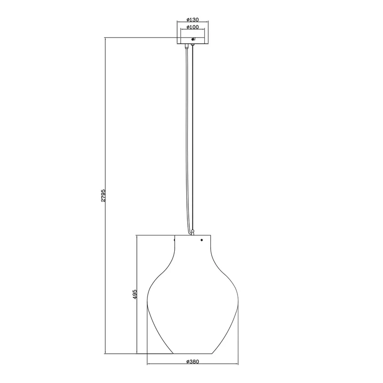 Závesná lampa BRESSO P19066A-D38