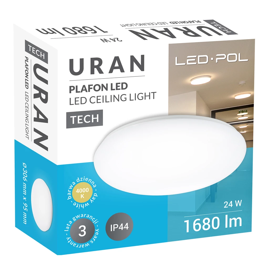 Stropná lampa ORO-URAN LED 24W-DW