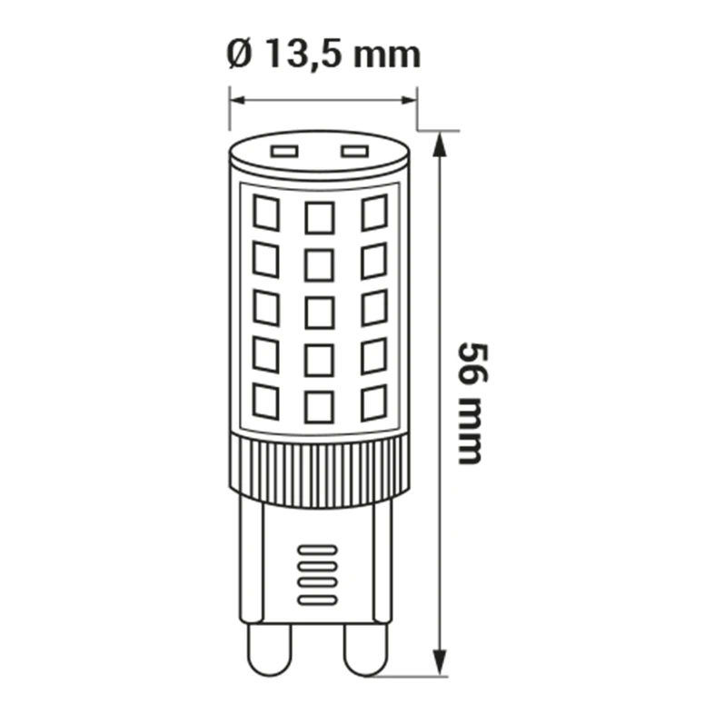 Žiarovka LED neutrálna farba G9 4W ORO-G9-PREMIUM-4W-DW