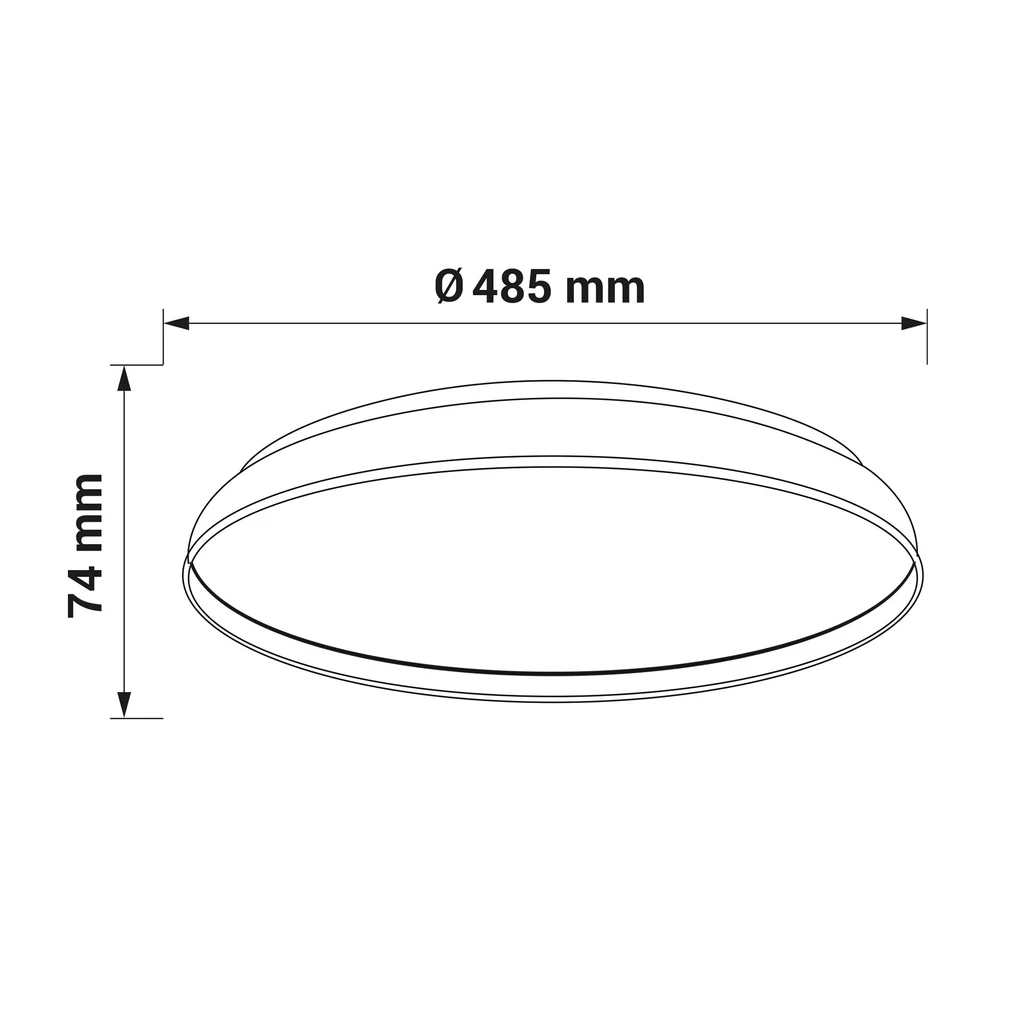 Stropné svietidlo LED ORO NUBE 60W