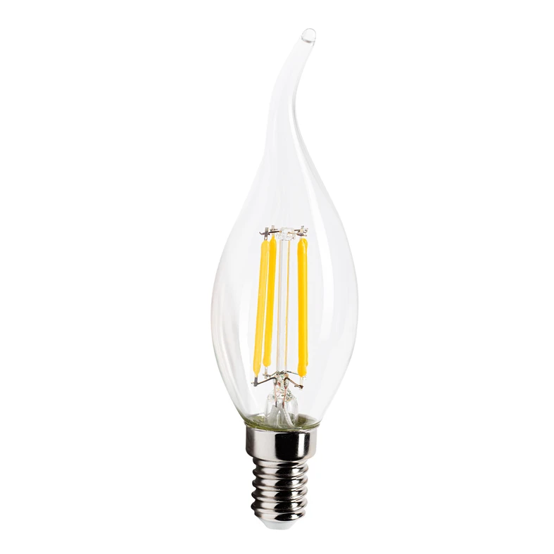 Dekoratívna žiarovka LED E14 4W neutrálna farba ORO-E14-C35-FL-CLARO-FLAMI-4W