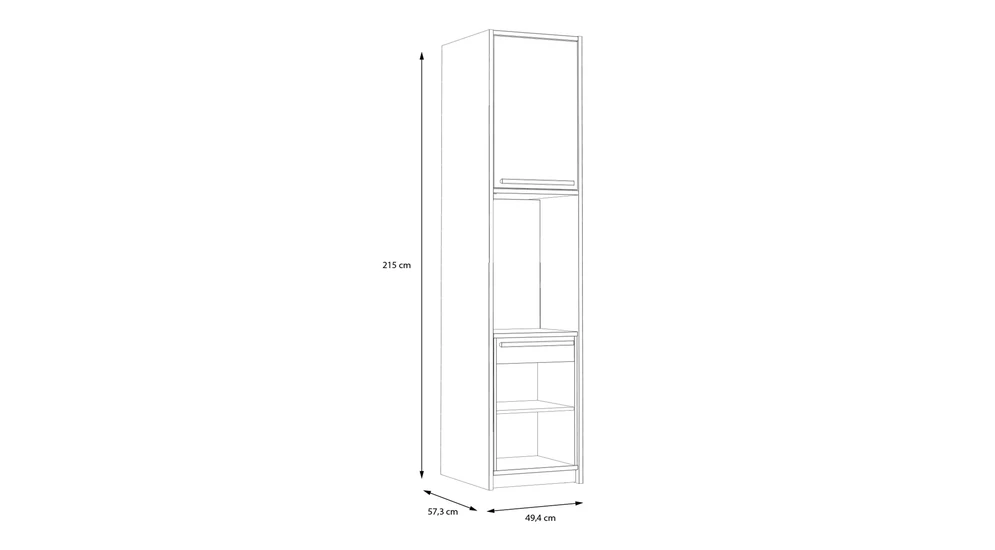 Knižnica s výsuvným písacím stolom S-ROOM