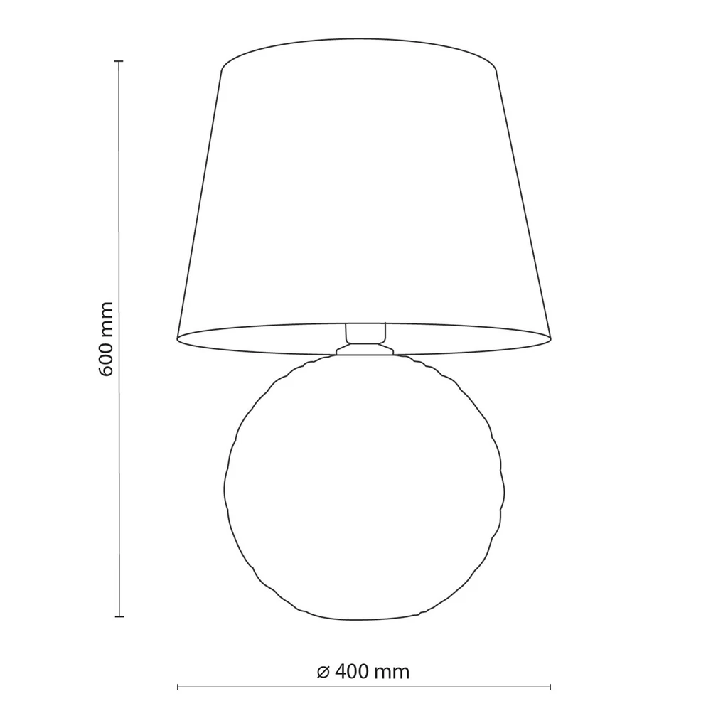 Keramická stolná lampa čierna SANTANA