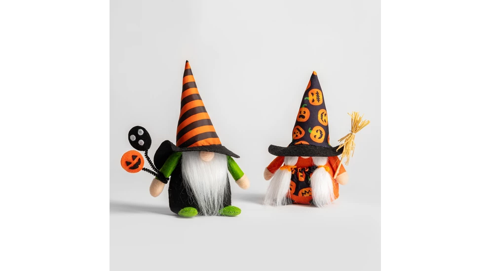 Dekoratína figúrka haloween ŠKRIATOK DIEVČA 20 cm